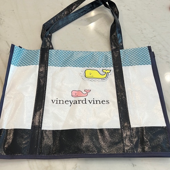 Vineyard Vines Handbags - Vineyard, Vines large reusable bag and glow in the dark sticker